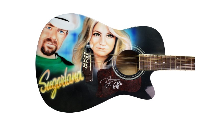 Sugarland Autographed Guitar with Custom Airbrushed Artwork