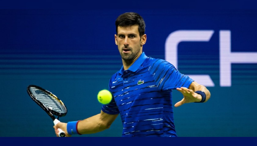 Wilson US Open Tennis Ball Signed by Novak Djokovic