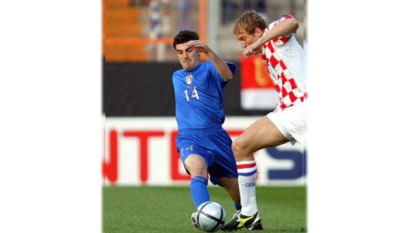 Bovo's Italy U21 Match Shirt, 2004 Season