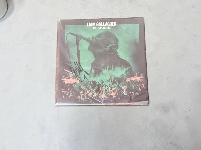 LP in vinile autografato da Liam Gallagher degli Oasis - MTV Unplugged 