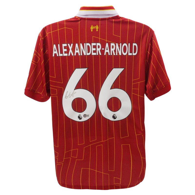 La maglia replica firmata da Trent Alexander-Arnold del Liverpool FC