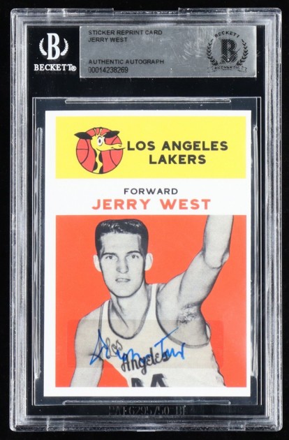 Jerry West Signed Trading Card 
