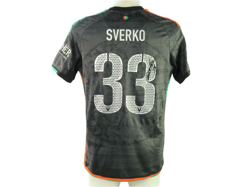 Sverko's Signed Unwashed Shirt, Hellas Verona vs Venezia Coppa Italia 2025