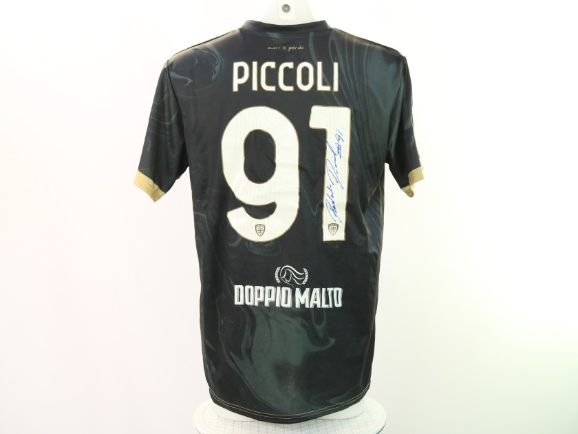 Piccoli's Signed Unwashed Shirt, Lazio vs Cagliari 2024