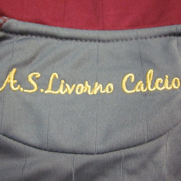 Biagianti Livorno match worn shirt, Serie A 2013/2014