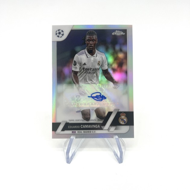 Eduardo Camavinga 2022-23 Topps Chrome UEFA Club Competitions Auto Card