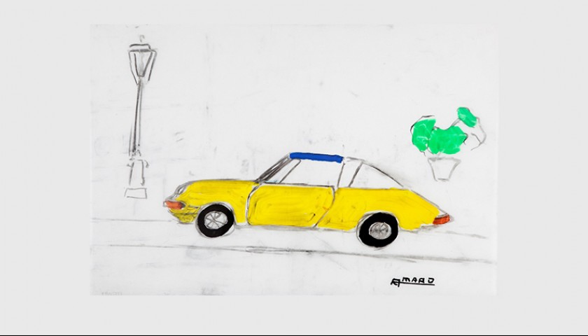"Yellow Porsche" by Marcos Amaro