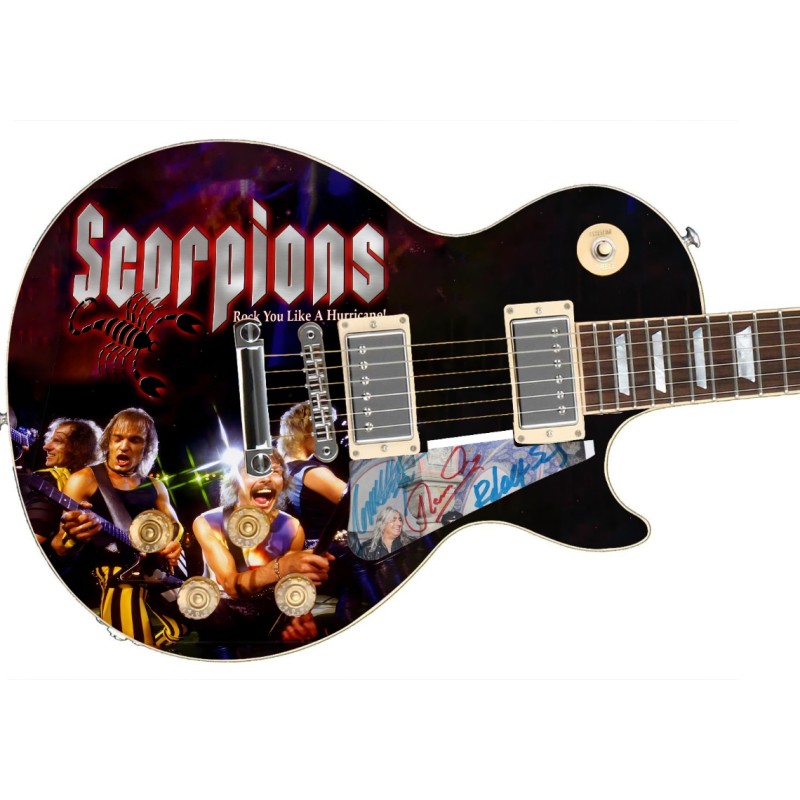 Scorpions Signed Pickguard Custom Signature Edition Guitar