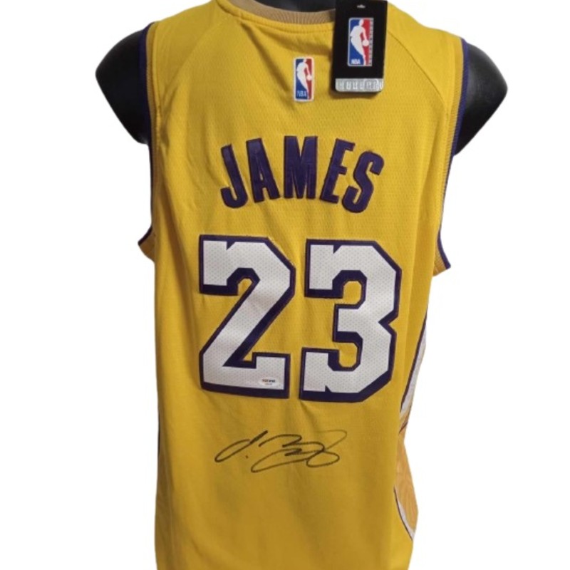 Canotta replica LeBron James Los Angeles Lakers - Autografata