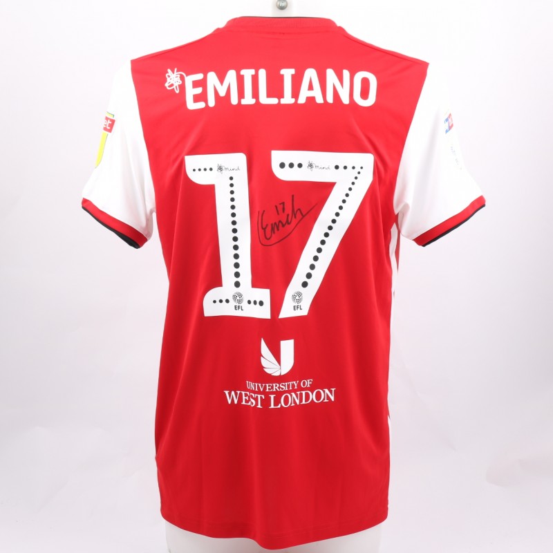 Emiliano's Brentford Match-Issue and Signed Poppy Shirt