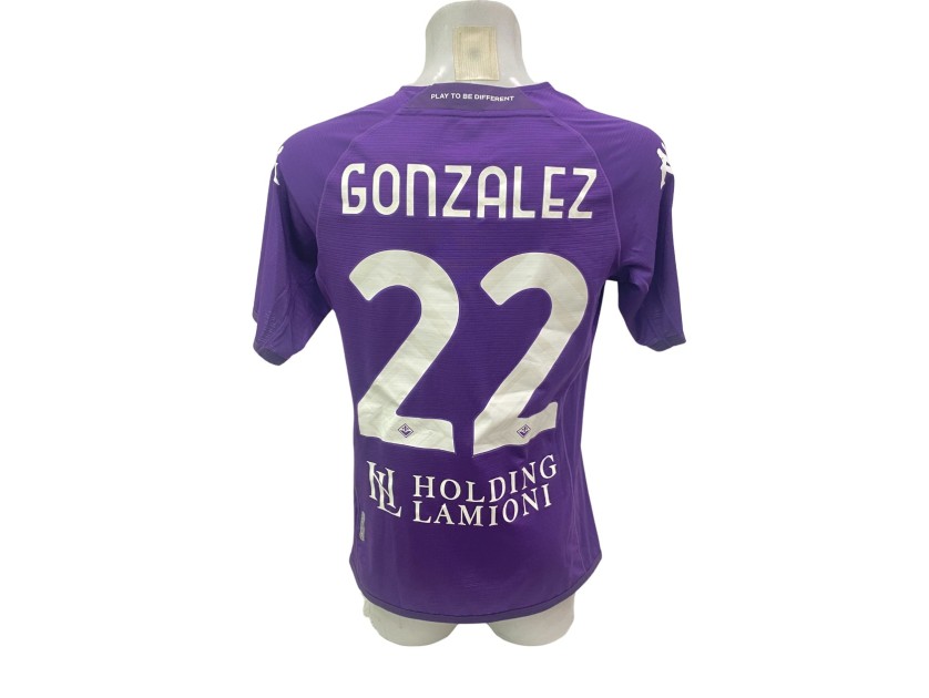 Gonzalez's Issued Shirt, Fiorentina vs Inter Coppa Italia Finals 2023