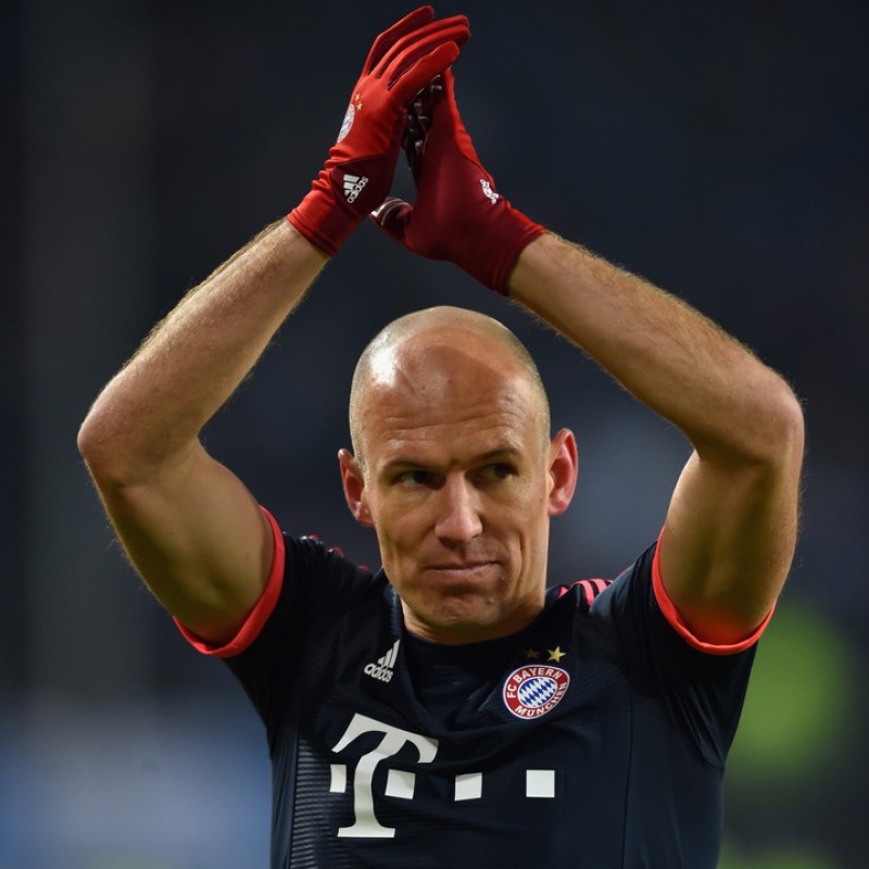 Robben Bayern Munich Shirt, Worn Bundesliga 2015/16