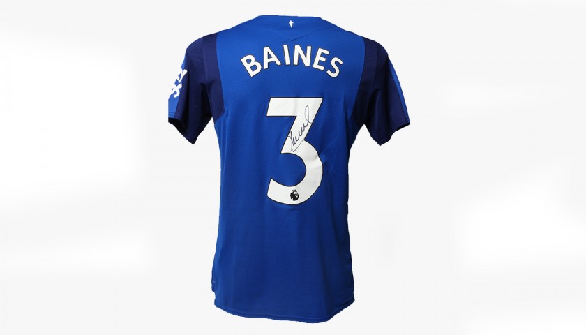 Lot Detail - Leighton Baines Match-Worn Everton Football Shirt Signed