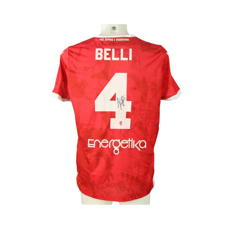 Belli's Signed Unwashed Shirt, Pro Vercelli vs Padova 2024