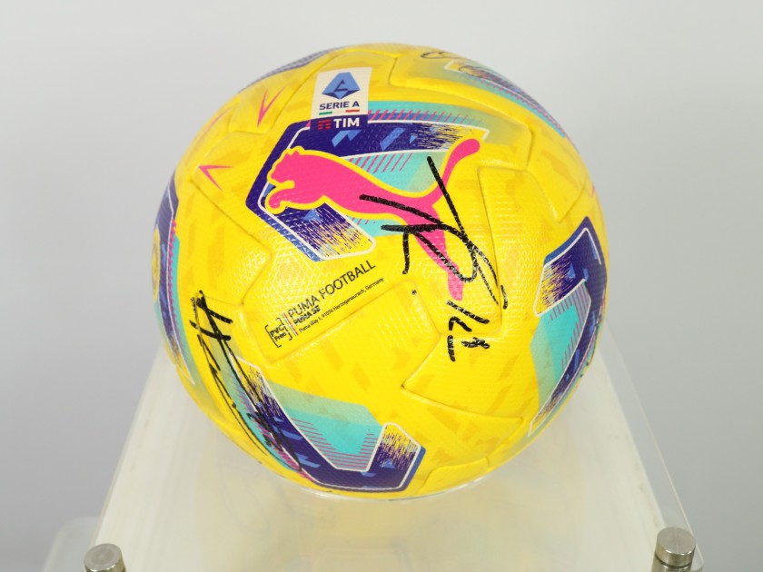 Official Serie A TIM Ball, 2023/24 - Signed by AC Milan's players
