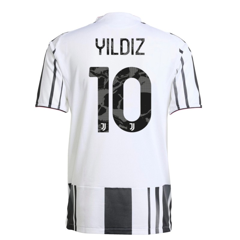 Maglia Juventus, 2025/26 di Yildiz - Autografata con dedica personalizzata