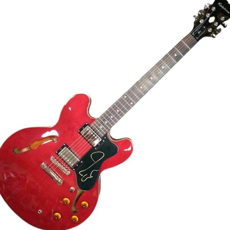 Chitarra elettrica Epiphone Dot firmata da Noel Gallagher