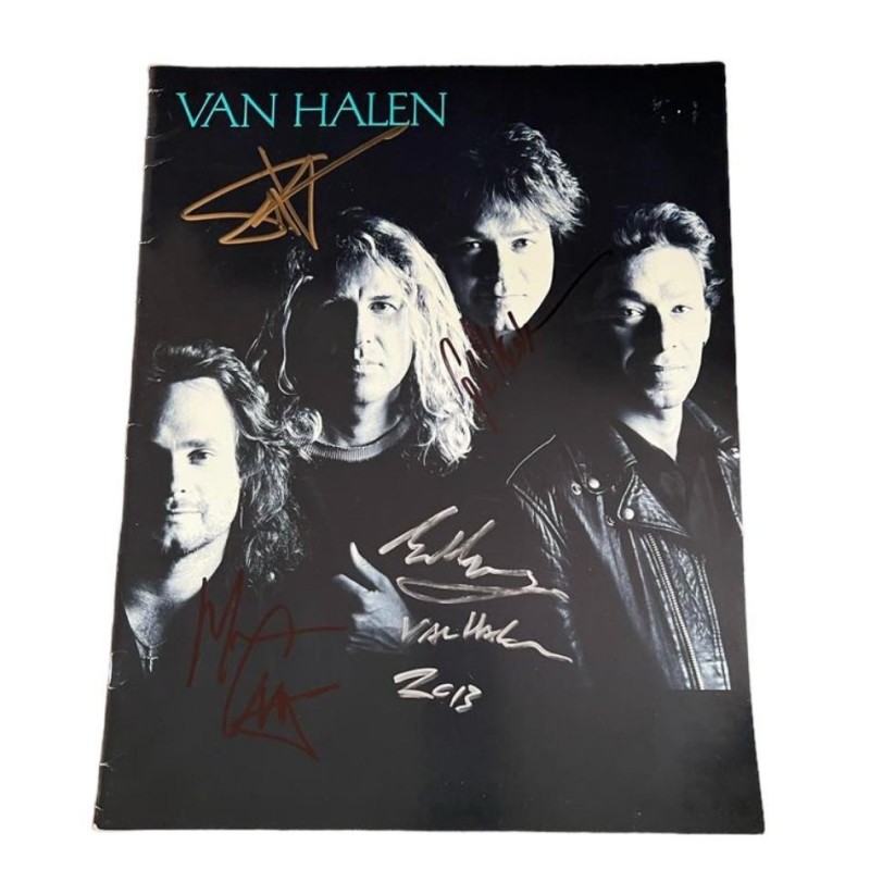 Van Halen Signed OU812 Tour Programme
