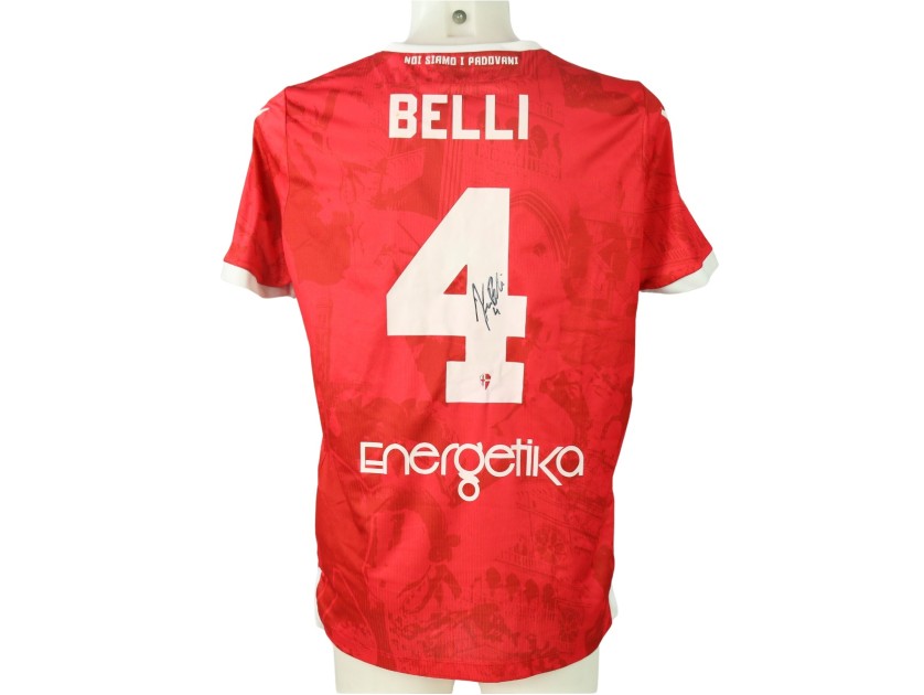 Belli's Signed Unwashed Shirt, Pro Vercelli vs Padova 2024