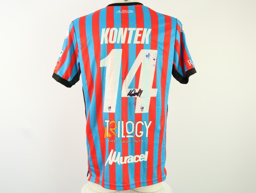 Kontek's unwashed Signed Shirt, Catania vs Messina 2024 