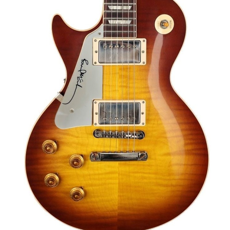 Chitarra elettrica Les Paul mancina autografata da Paul McCartney