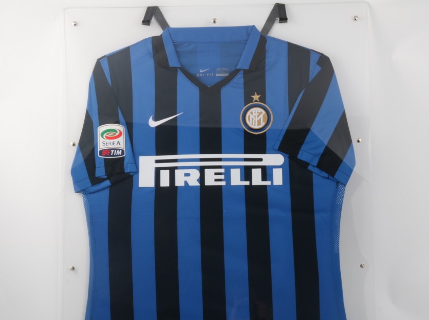 Jovetic Inter signed Shirt With Display Case