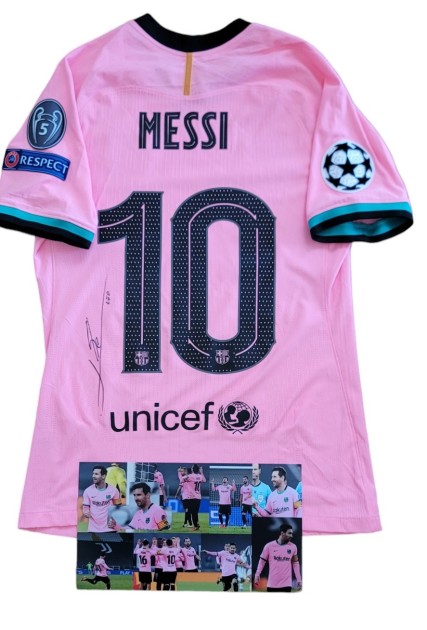 Messi's Match-Issued Shirt, Juventus vs Barcelona 2020