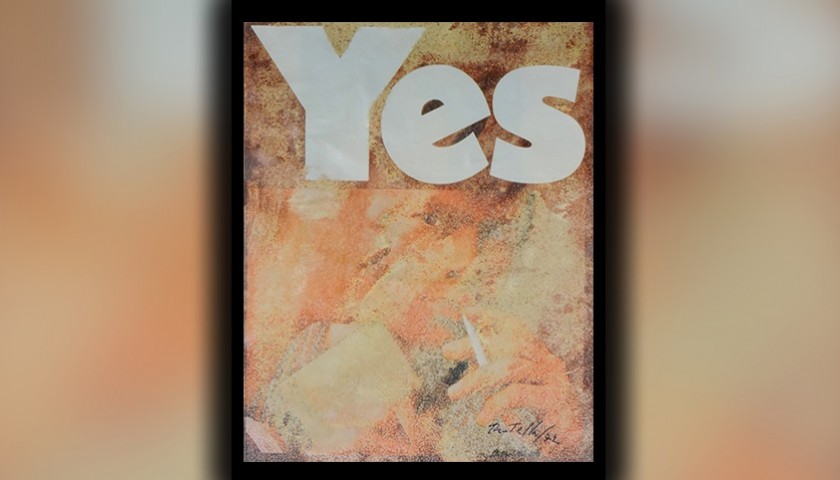 "Yes" by Mimmo Rotella