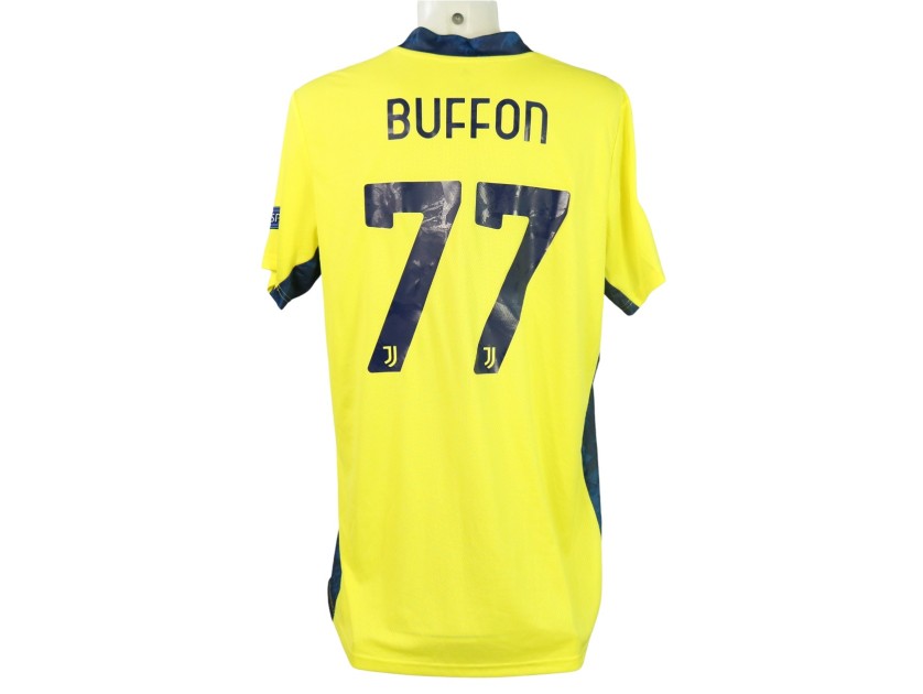 Buffon's Juventus Match-Issued Shirt, 2020/21