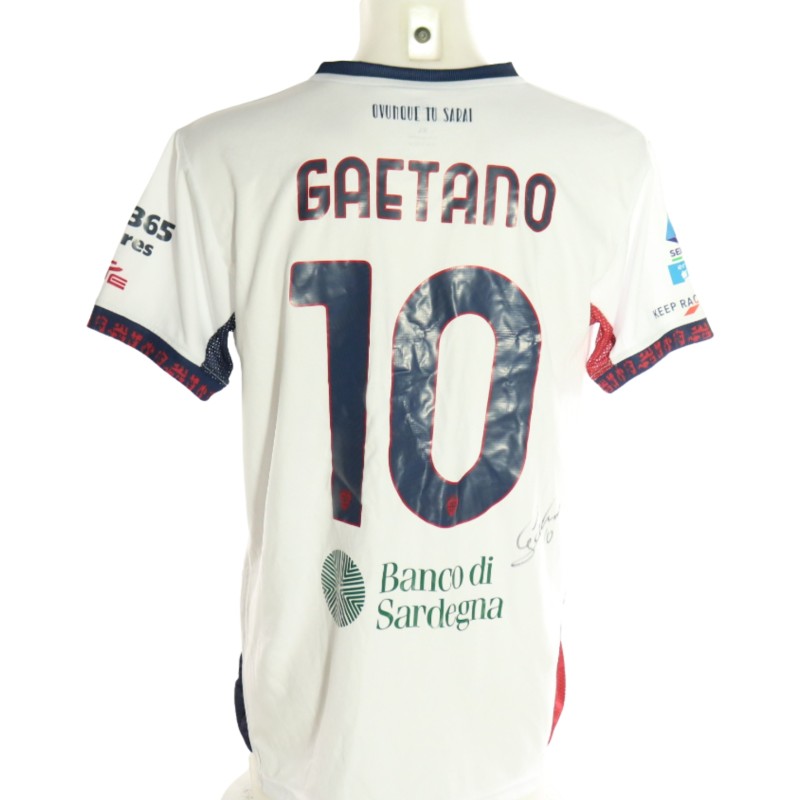Maglia Gaetano Unwashed Pisa vs Cagliari, 2026 - Autografata