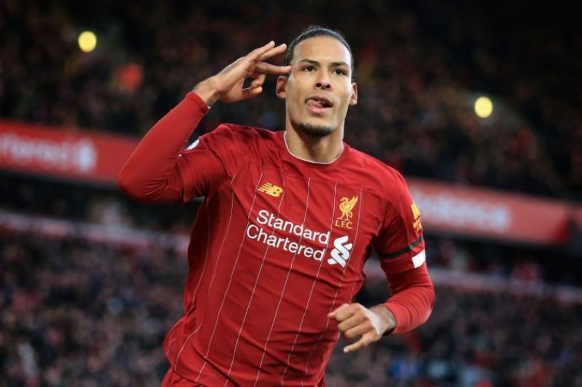 Virgil van best sale dijk liverpool shirt