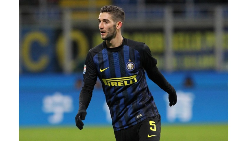 Gagliardini's Official Inter Signed Shirt, 2016/17