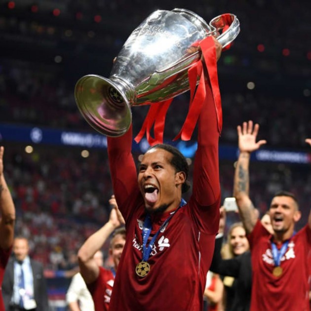 Maglia Virgil van Dijk's Liverpool indossata vs Bayern Monaco 2019/20 - Champions League Winners