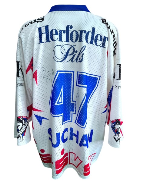 EC Kassel Huskies Match-Issued Shirt - Signed by Suchan