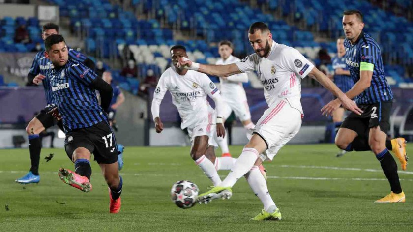 Match-Ball, Real Madrid-Atalanta 2021 - Signed by Benzema e Sergio Ramos