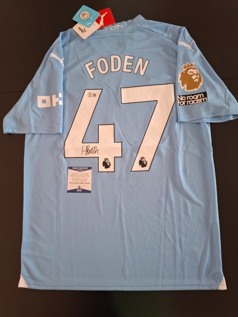 Phil Foden's Manchester City 2023/24 Signed Home Shirt