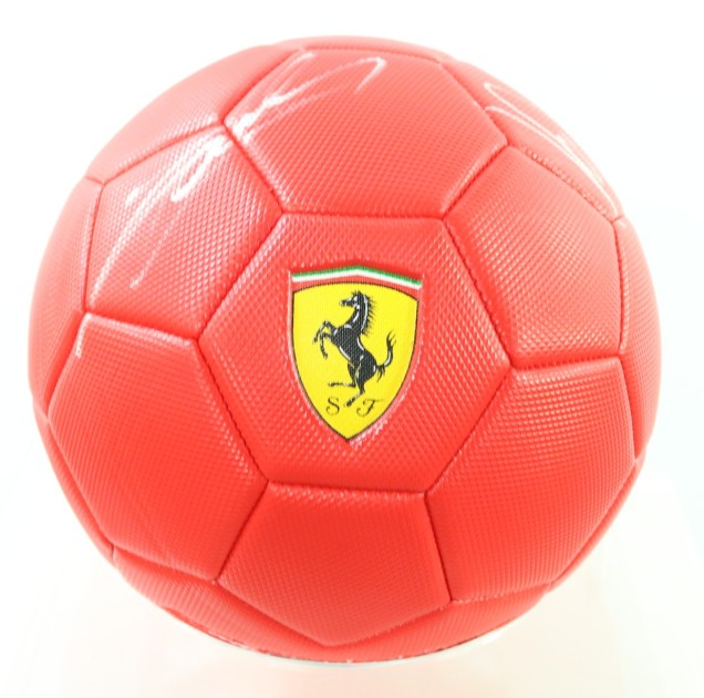 Ferrari Pallone Da Calcio Ufficiale – Taglia 5, In PVC, Sgonfio In Sacchetto – Per Veri Tifosi Del Cavallino