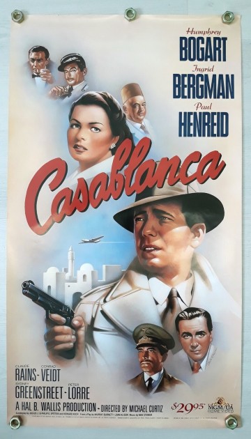 'Casablanca' Humphrey Bogart Movie Poster