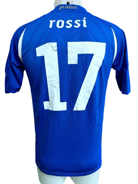 Giuseppe Rossi's Italy Match-Issued Shirt, 2010