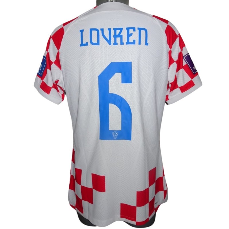 Lovren's Match-Issued Shirt, Japan vs Croatia - World Cup 2022