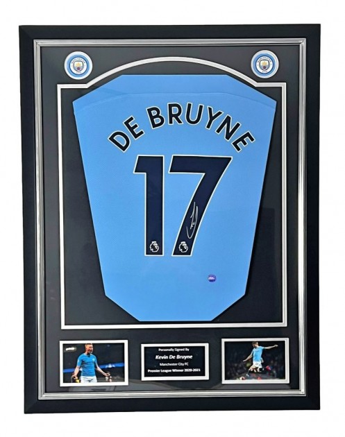 Kevin De Bruyne's Manchester City Signed and Framed Shirt