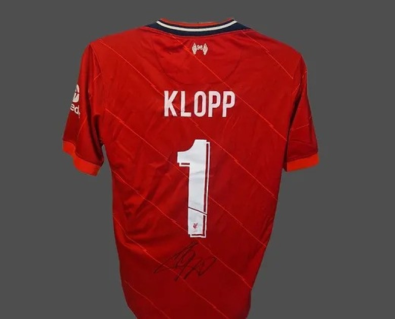 Jürgen Klopp's Liverpool Champions League 2021/22 Signed Official Shirt