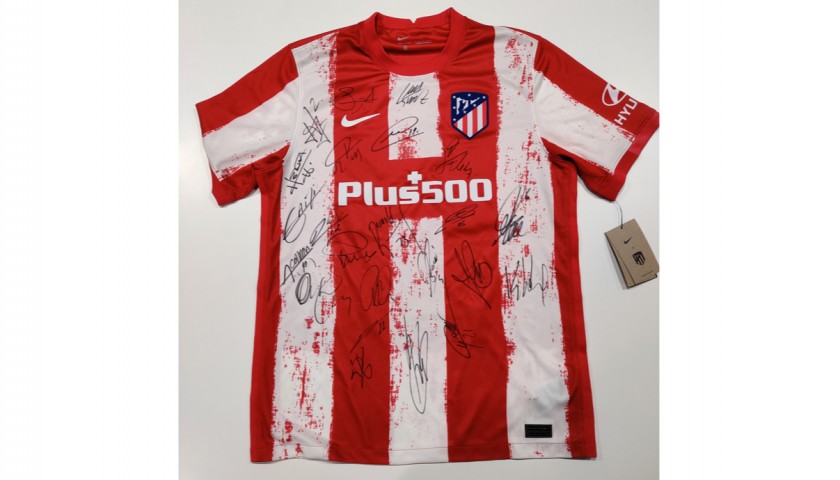Official Atletico Madrid Shirt, 2021/22 - Signed by the Team