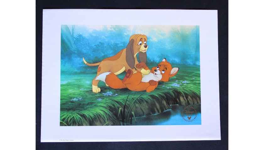 The Fox and the Hound - Disney Original Lithograph