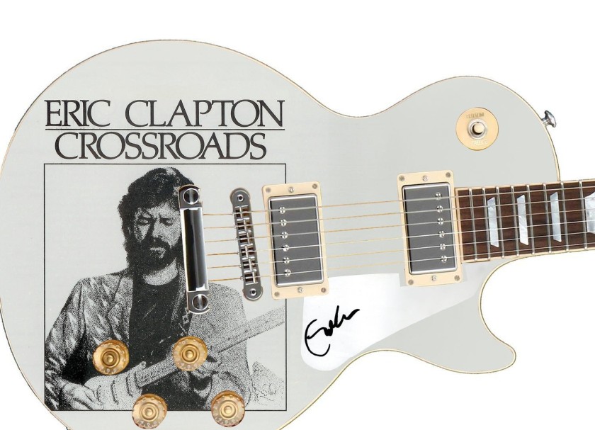 Eric Clapton Signed "Crossroads" Custom Graphics Guitar
