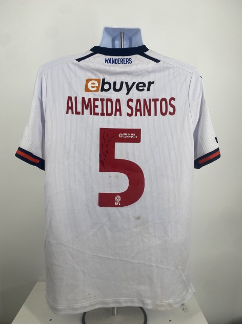 Ricardo Almeida Santos' Bolton Wanderers Signed Match Worn Shirt, vs Mansfield 