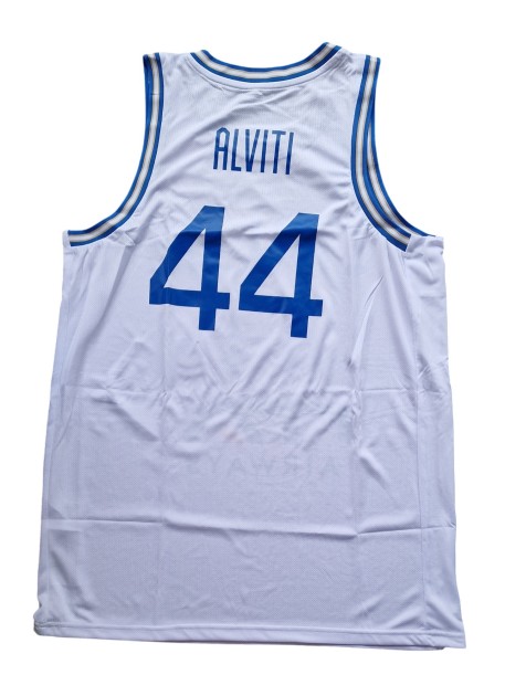 Davide Alviti's Italia Basket Match-Issued Jersey