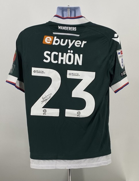 Szabolcs Schön's Bolton Wanderers Signed Match Worn Away Shirt, vs Stevenage 