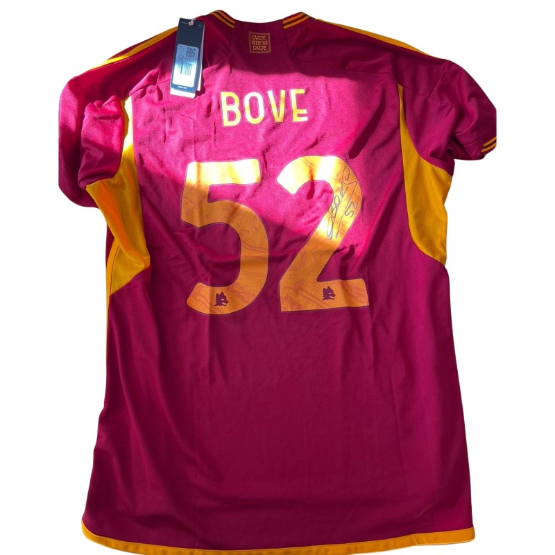 Bove's Signed Official Roma Shirt, 2023/24