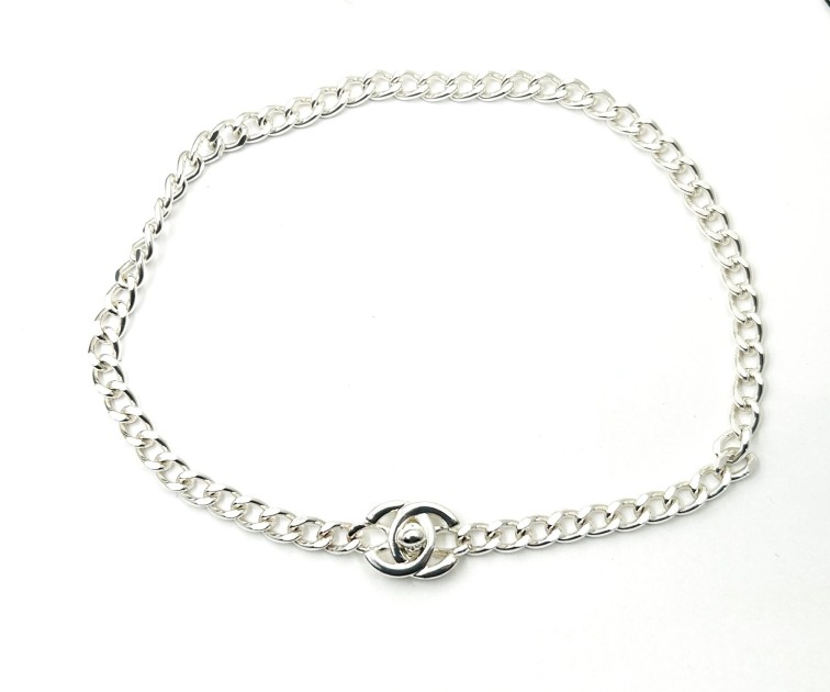Tuscany Silver Collana Cartouche 'Charity' In Argento Sterling 925 – Catena Curb 51 Cm, Ipoallergenica